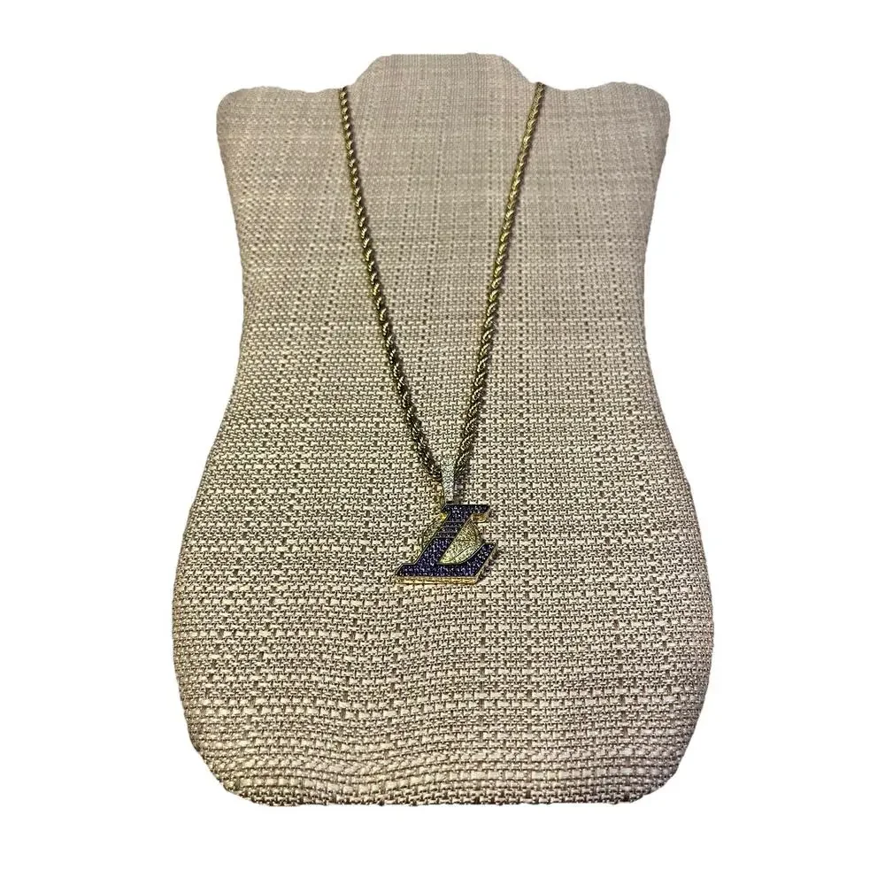 Lakers NBA Gold Plated Pendant And Chain GLD